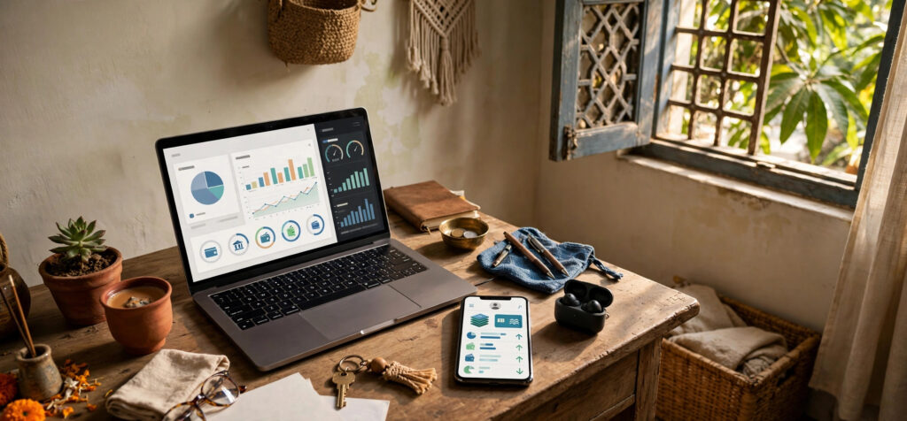 Freelancer withdrawing Upwork earnings to Indian bank account from home